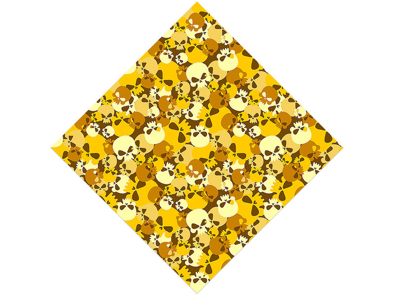 Yellow Calvaria Halloween Vinyl Wrap Pattern