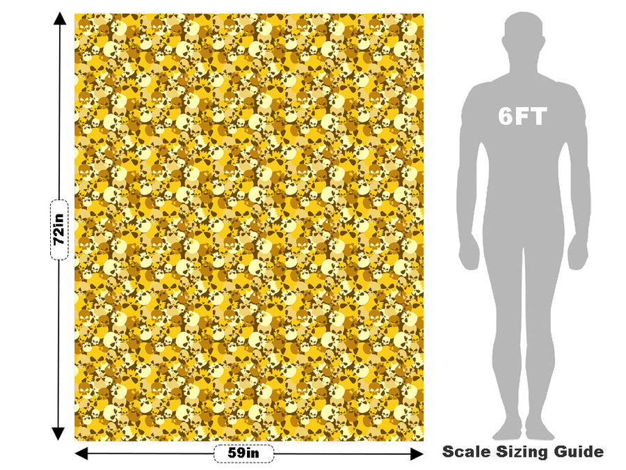 Yellow Calvaria Halloween Vehicle Wrap Scale~Rwraps Series 914 Yellow Calvaria Halloween Measurements~1