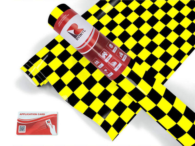 yellow checkered Craft Vinyl Roll