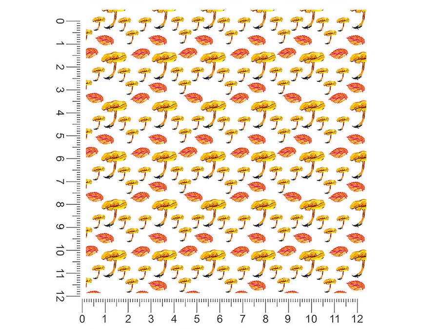 yellow foot fun mushroom 1ft x 1ft Craft Sheets