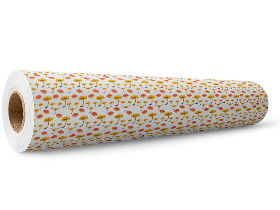 Yellow Foot Fun Mushroom Wrap Film Wholesale Roll~Rwraps Series 914 Digitally Printed Vinyl Roll~5