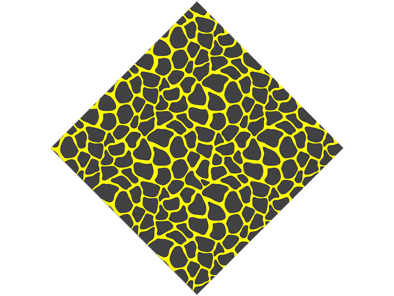 Yellow Giraffe Vinyl Wrap Pattern