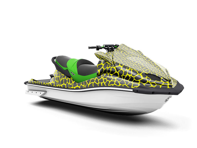 Yellow Giraffe Jet Ski Vinyl Customized Wrap