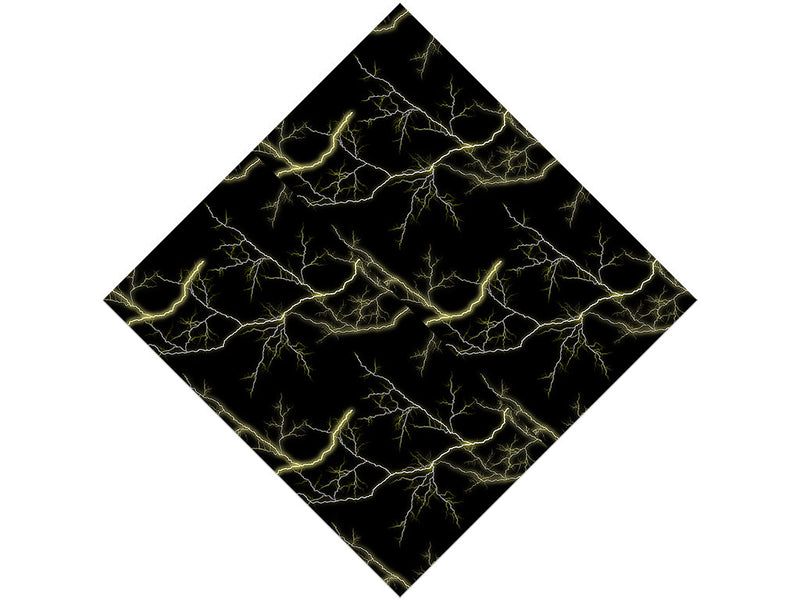 Yellow Lightning Vinyl Wrap Pattern