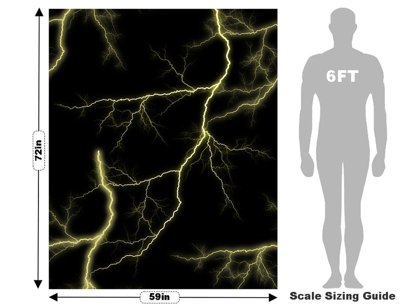 Yellow Lightning Vehicle Wrap Scale~Rwraps Series 914 Yellow Lightning Measurements~2