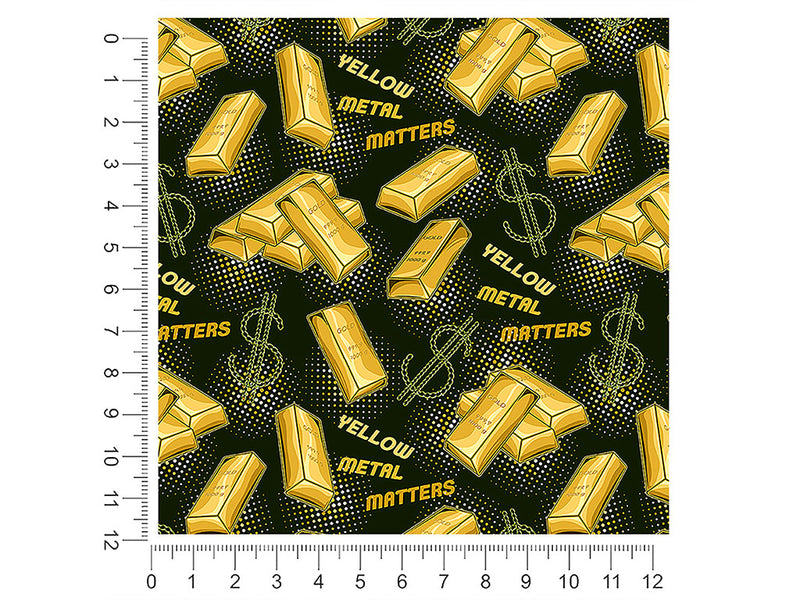 yellow metal bling 1ft x 1ft Craft Sheets