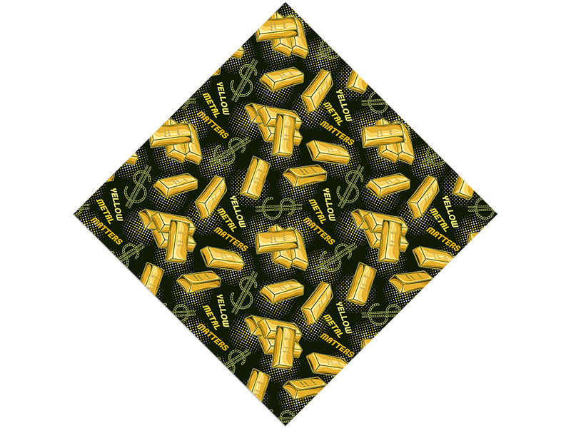 Yellow Metal Bling Vinyl Wrap Pattern