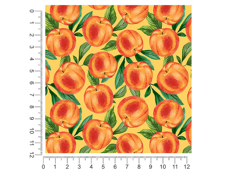 yellow peachy keen fruit 1ft x 1ft Craft Sheets