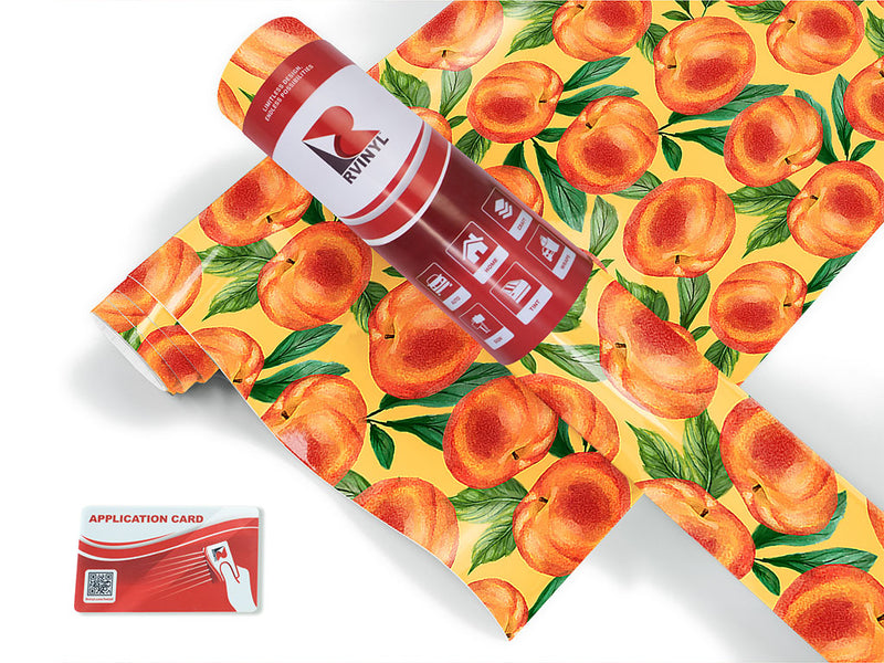 yellow peachy keen fruit Craft Vinyl Roll