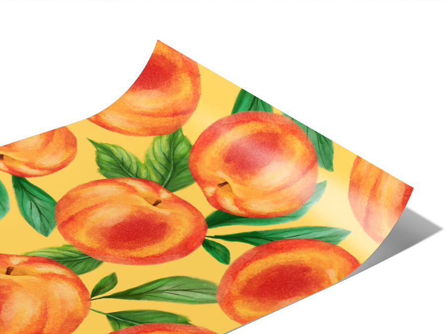 Yellow Peachy Keen Fruit Vinyl Wraps~Rwraps Series 914 Digitally Printed Vinyl Wrap~0