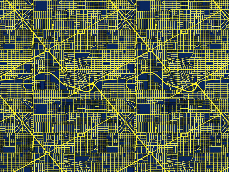Yellow Streets Cityscape Vinyl Wrap Pattern~Rwraps Series 914 Digitally Printed Vinyl Wrap~0