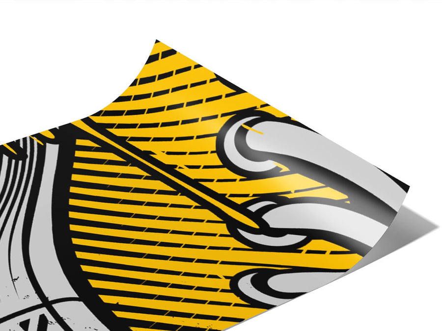 Yellow Tag Graffiti Vinyl Wraps~Rwraps Series 914 Digitally Printed Vinyl Wrap~0