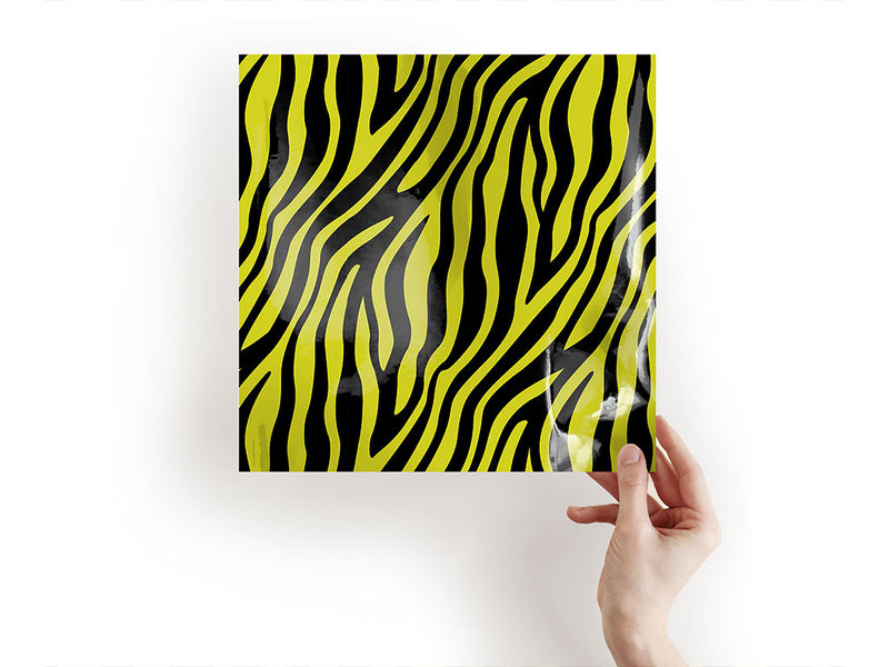 yellow zebra animal print Craft Sheets