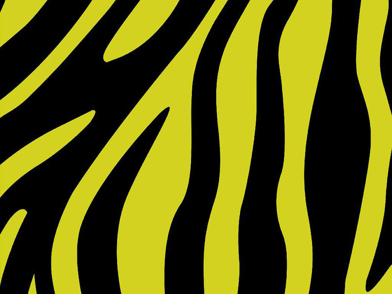 Yellow Zebra Vinyl Wrap Pattern~Rwraps Series 914 Digitally Printed Vinyl Wrap~0