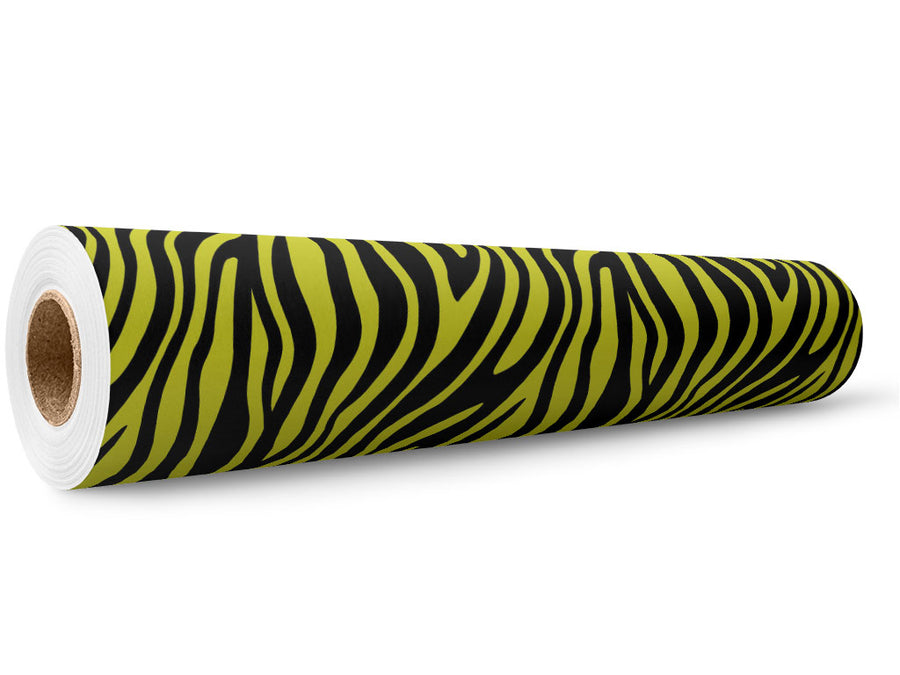 Yellow Zebra Wrap Film Wholesale Roll~Rwraps Series 914 Digitally Printed Vinyl Roll~6