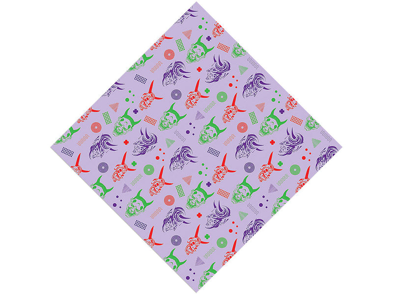 Yokai Masks Halloween Vinyl Wrap Pattern