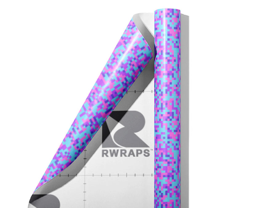 You Mauve Me Pixel Wrap Film Sheets~Rwraps Series 914 You Mauve Me Pixel Scrolled Sheet~3