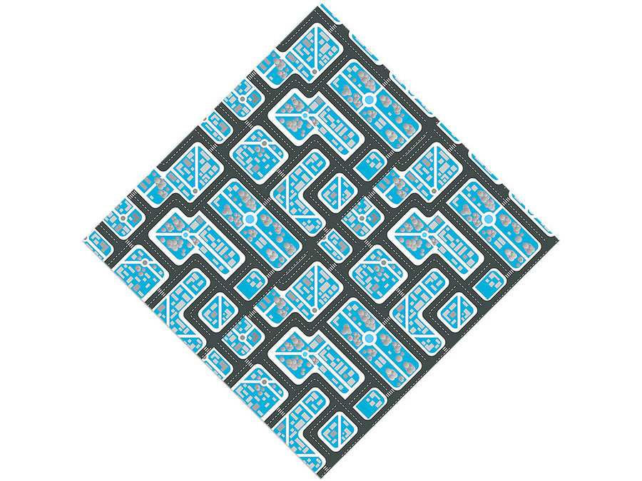 Zero Traffic Cityscape Vinyl Wrap Pattern