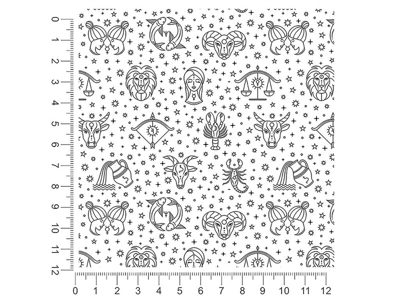 zodiac representatives astrology 1ft x 1ft Craft Sheets