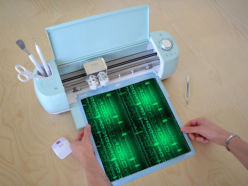 Zoom In Technology Vinyl Film Pattern Size 12 inch Scale~Rwraps Zoom In Technology Sizing Chart~3