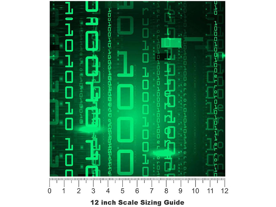 Zoom In Technology Vinyl Film Pattern Size 12 inch Scale~Rwraps Zoom In Technology Sizing Chart~3
