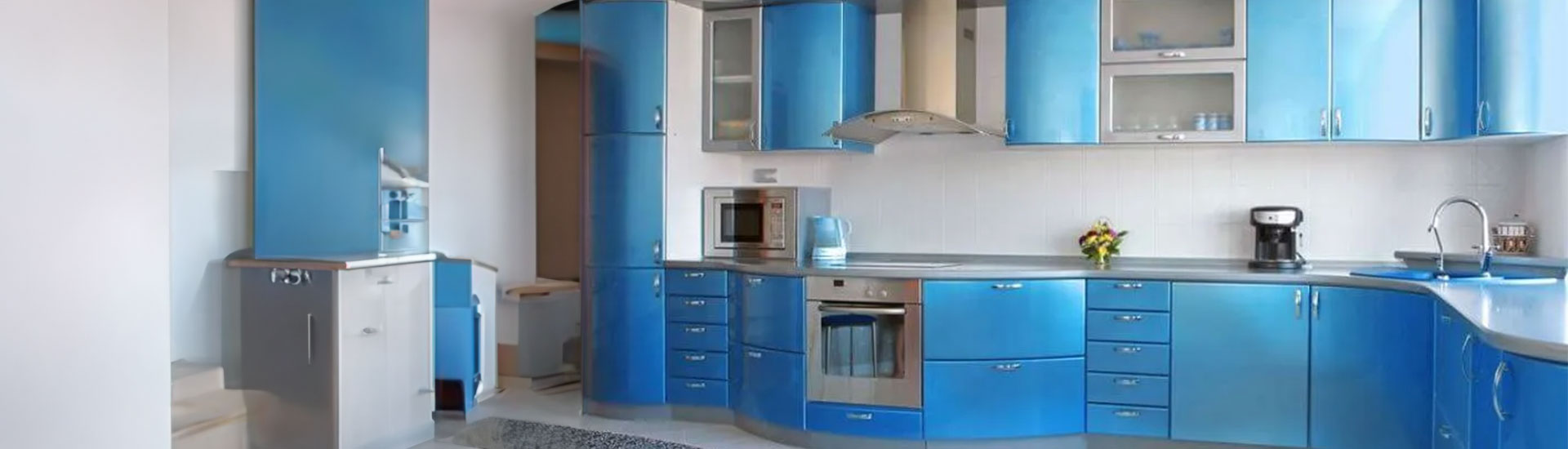 Turquoise Kitchen Cabinet Wraps