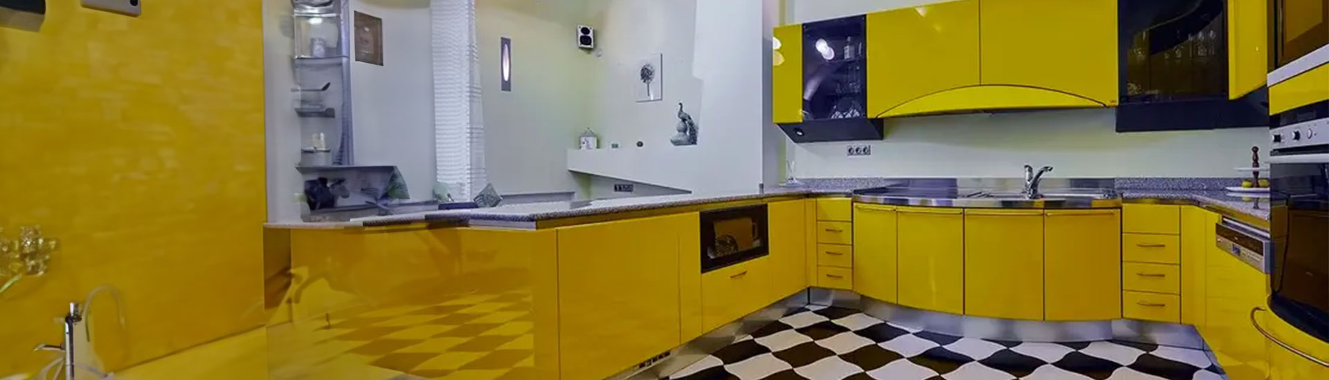 Yellow Kitchen Cabinet Wraps