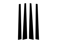 Infiniti G20 1999-2002 Brushed Aluminum Black Pillar Trim Diagram