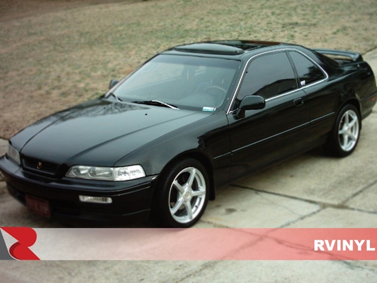 Acura Legend 1991-1995 Coupe Brushed Aluminum Black Pillar Trim Covers