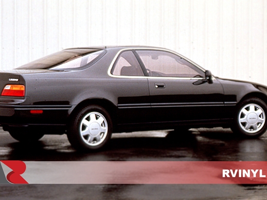 Acura Legend 1991-1995 Coupe Brushed Aluminum Black Pillar Trims