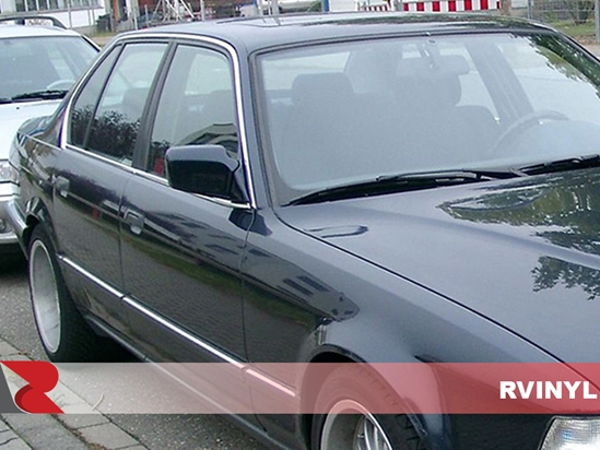 BMW 7-Series 1988-1994 Matte Black Pillar Trim Covers