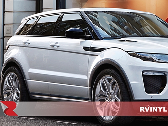 Land Rover Range Rover Evoque 2011-2021 4 Door Brushed Aluminum Black Pillar Trim Covers