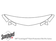 Acura RDX 2019-2024 3M Clear Bra Hood Paint Protection Kit Diagram