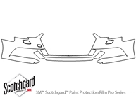 Audi A3 2017-2024 3M Clear Bra Bumper Paint Protection Kit Diagram