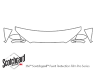 Audi A8 2015-2024 3M Clear Bra Hood Paint Protection Kit Diagram