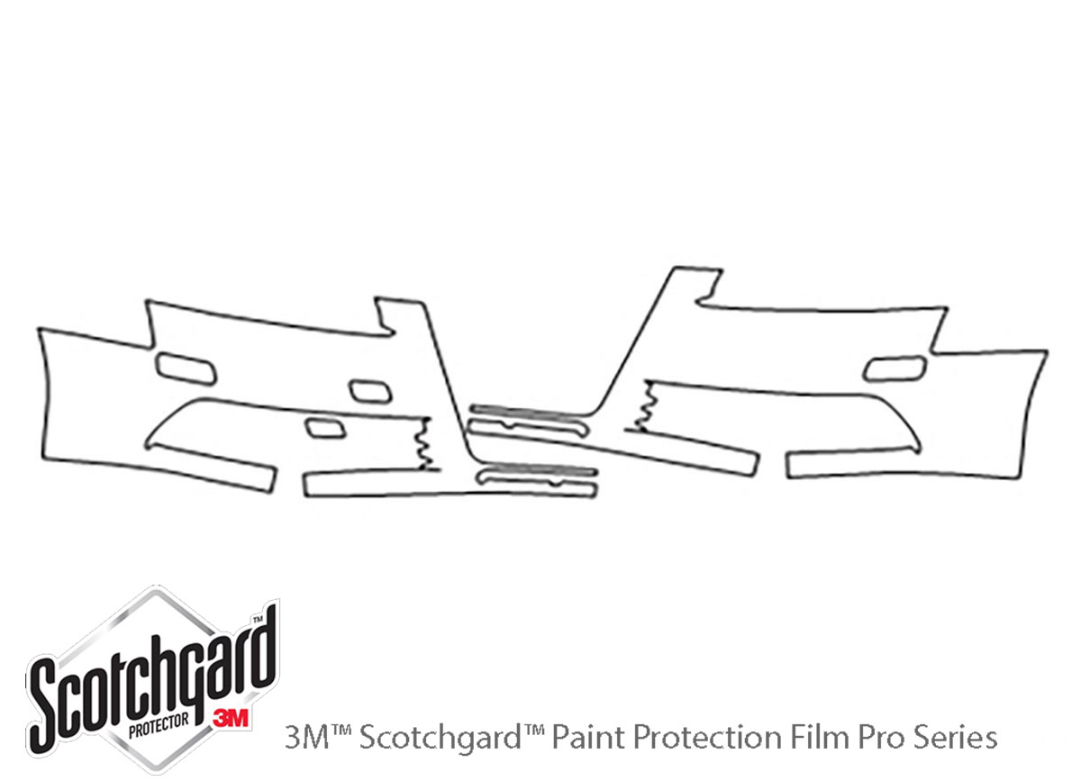 Audi S6 2007-2011 3M Clear Bra Bumper Paint Protection Kit Diagram