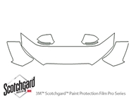 Audi S8 2013-2014 3M Clear Bra Hood Paint Protection Kit Diagram