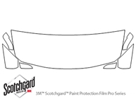 BMW 3-Series 2016-2022 3M Clear Bra Hood Paint Protection Kit Diagram