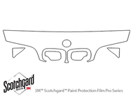 BMW 5-Series 1997-2003 3M Clear Bra Hood Paint Protection Kit Diagram