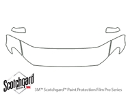 BMW 5-Series 2011-2016 3M Clear Bra Hood Paint Protection Kit Diagram