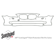 BMW 7-Series 2009-2012 3M Clear Bra Bumper Paint Protection Kit Diagram