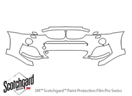 BMW X4 2015-2023 3M Clear Bra Bumper Paint Protection Kit Diagram