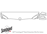 BMW X5 2014-2023 3M Clear Bra Hood Paint Protection Kit Diagram