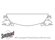 Buick Lacrosse 2017-2019 3M Clear Bra Hood Paint Protection Kit Diagram