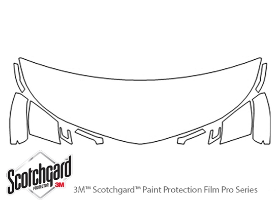 Chevrolet Bolt EV 2017-2023 3M Clear Bra Hood Paint Protection Kit Diagram