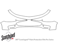 Chevrolet Malibu 2016-2018 3M Clear Bra Bumper Paint Protection Kit Diagram
