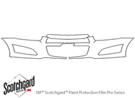 Chevrolet Sonic 2012-2016 3M Clear Bra Bumper Paint Protection Kit Diagram