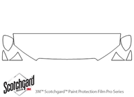 Chevrolet Sonic 2012-2016 3M Clear Bra Hood Paint Protection Kit Diagram
