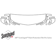 Chevrolet Traverse 2018-2023 3M Clear Bra Hood Paint Protection Kit Diagram