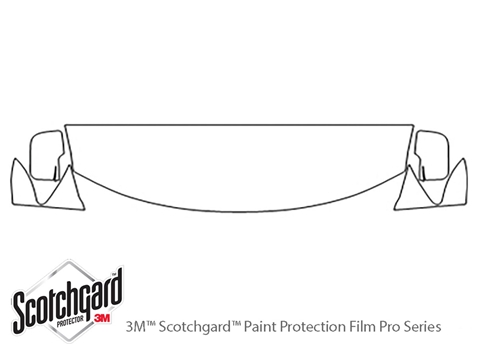 3M™ Dodge Journey 2011-2018 Paint Protection Kit - Hood